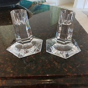 Tiffany glass candles holders